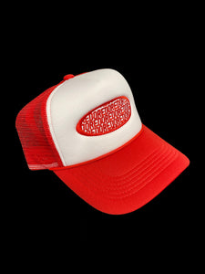 DS REP OVAL TRUCKER RED